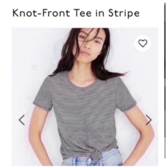 Madewell Tops - 🎉2 FOR $30🎉NWT MADEWELL STRIPED KNOT FRONT TEE